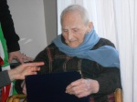 Il sottufficiale della finanza, Agostino Pappacena nel giorno del suo 100° compleanno