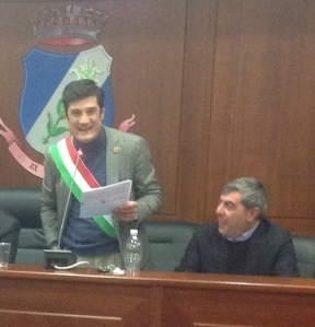 Lorenzo Archetti al fianco di Vincenzo Catapano nel giorno della proclamazione