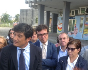 Enzo Catapano, a sinistra con Nello De Lorenzo, Pietro Ferraro e Dolores Leone